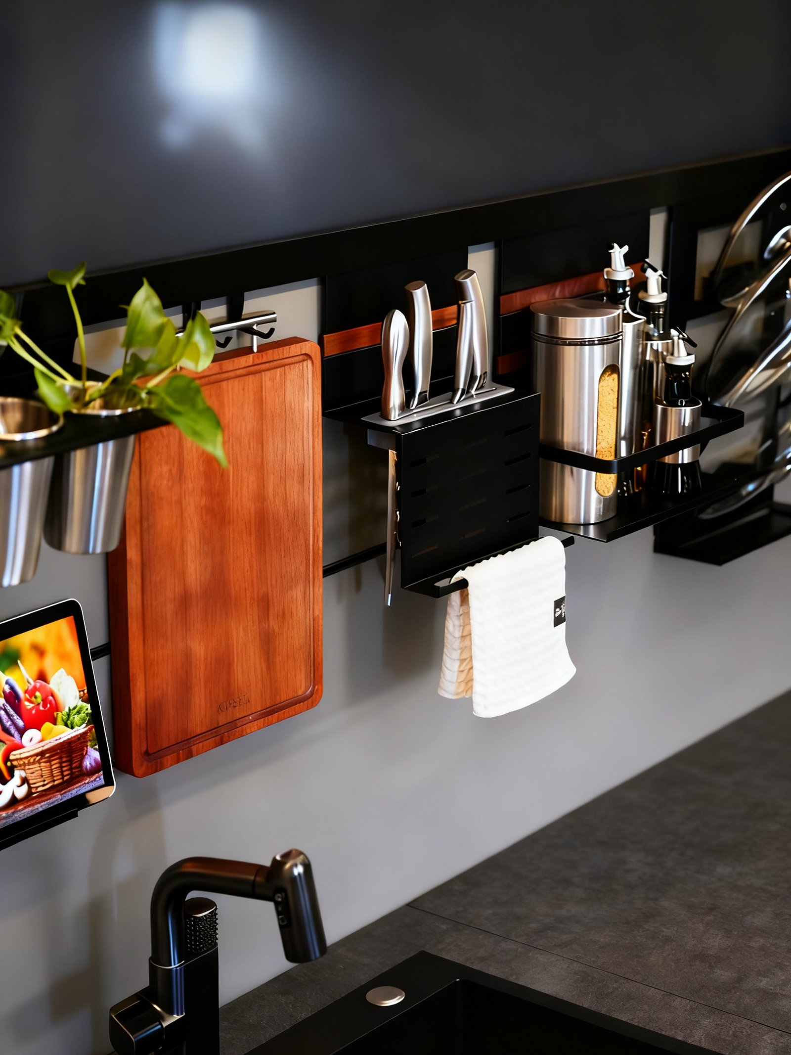 Wall-mounted Organizers-Sliding shelves