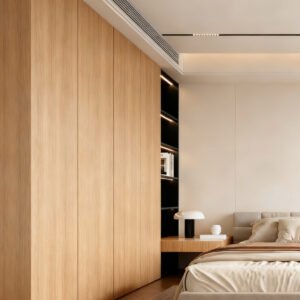 Wardrobes-Solid wood veneer wardrobe