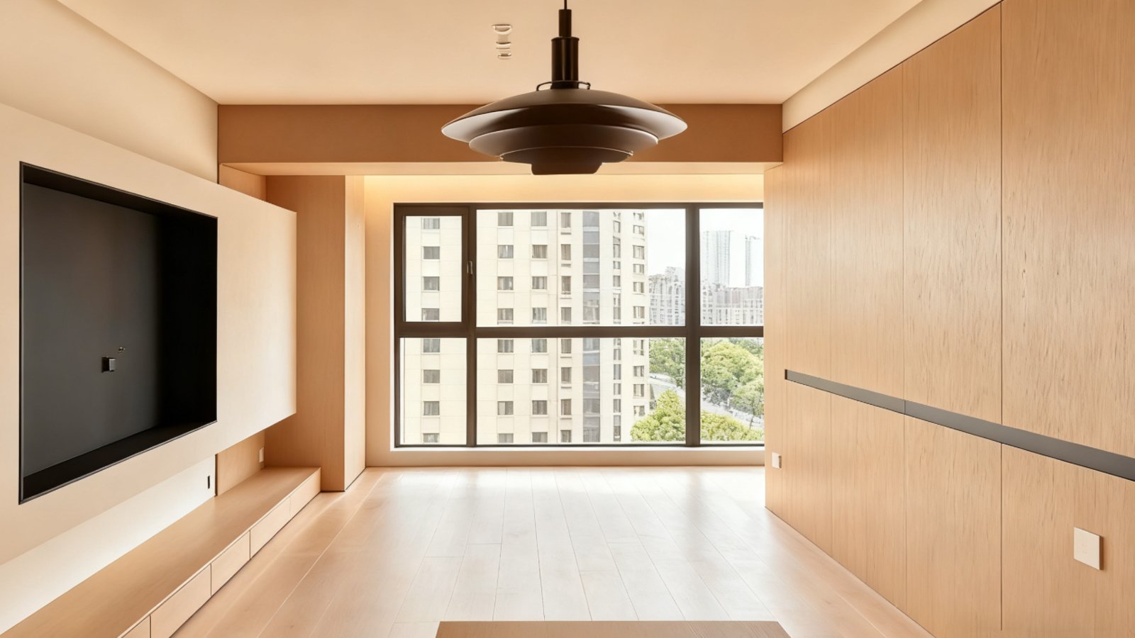 The custom furniture installation team provides professional services at the customer's home, and the scene after the furniture is installed