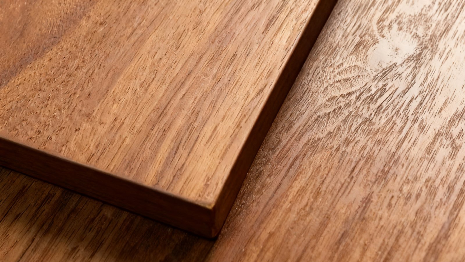 Samples of plywood, MDF, and veneer panels for custom furniture